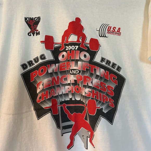 2007 OHIO Powerlifting Champ Tee- Men’s XL - Picture 2 of 2